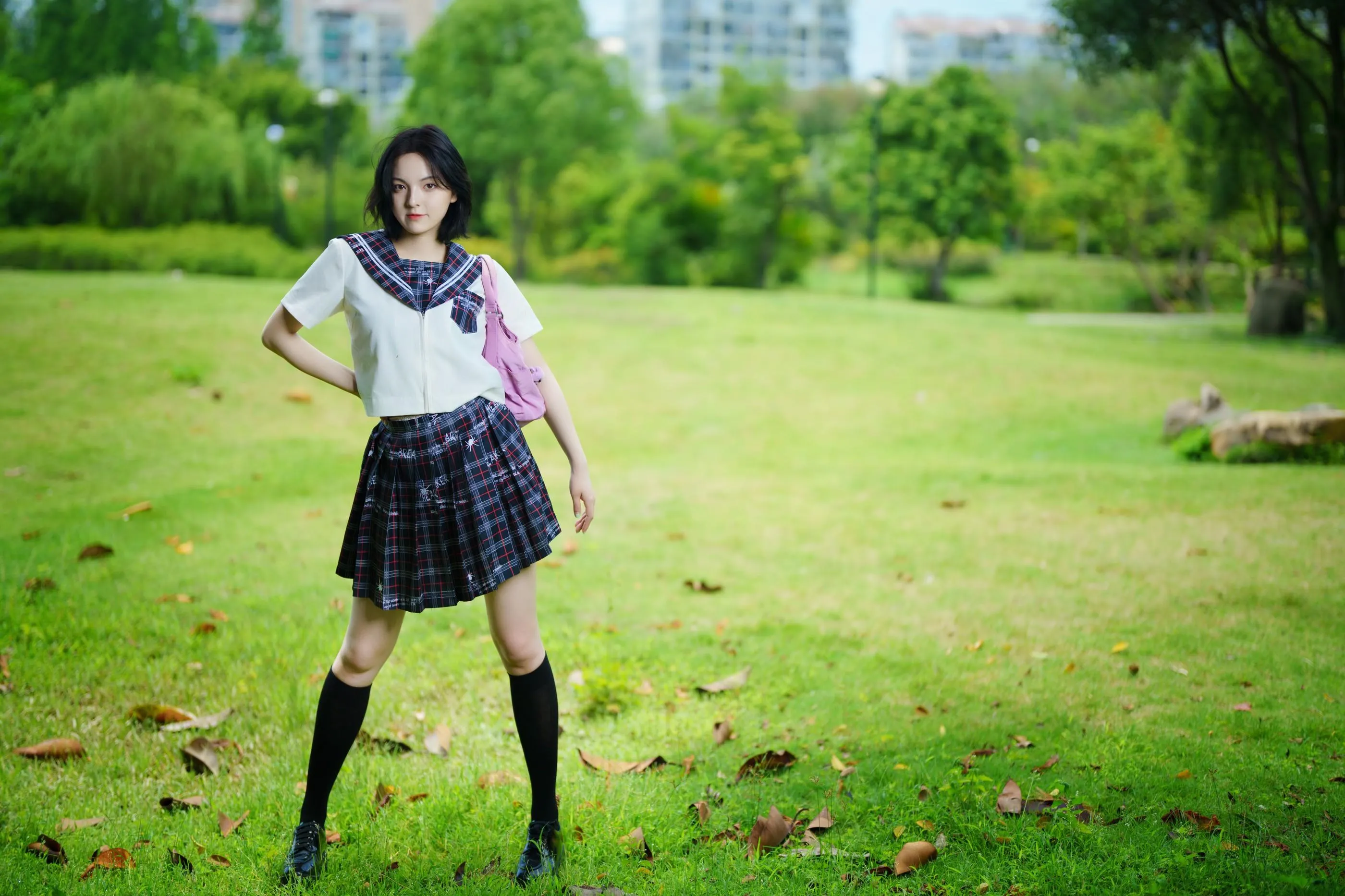 [YITUYU艺图语]2021.11.12 花田里的JK少女 dudu [51P]插图4